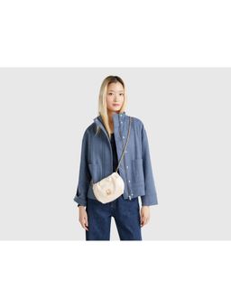 United Colors of Benetton - Women Solid Sling Bag - Beige