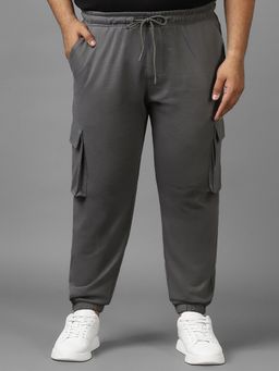 Bewakoof - Air 1.0 Men's Grey Oversized Plus Size Cargo Joggers