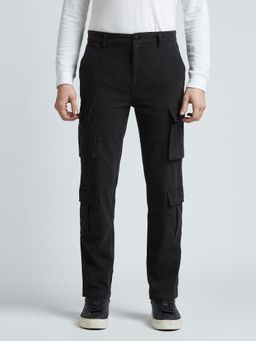 Pepe Jeans - Black Mid Waist Straight Fit Cargo