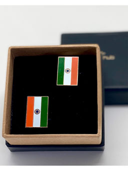 The Tie Hub - Indian Flag Cufflink