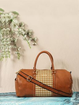 Bagsy Malone - Tan Stylish & Spacious Weekender Duffle Bag