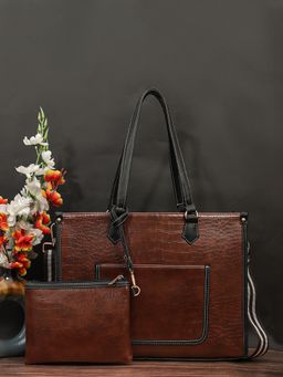 Bagsy Malone - Vegan Leather Luxe Aura Tote Bag (Set of 2)
