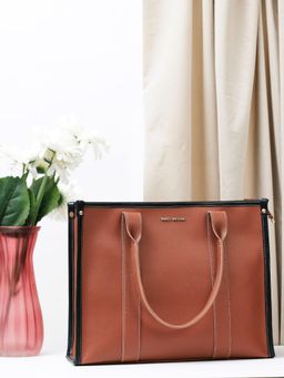 Bagsy Malone - Women Solid Tan Tote Bag