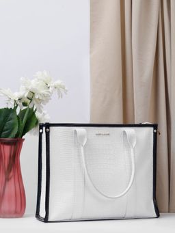 Bagsy Malone - Women Solid White Tote Bag