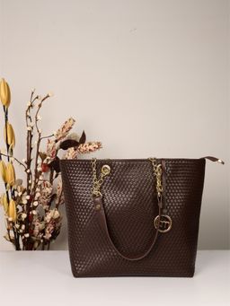 Bagsy Malone - Brown Tote Raffinata Donna Bag