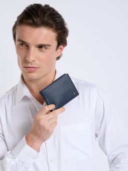 Perquisite - Coin Posh Pocket Slim Navy Blue Mens Wallet