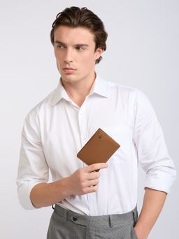 Perquisite - Textured Bi-Fold Brown Wallet