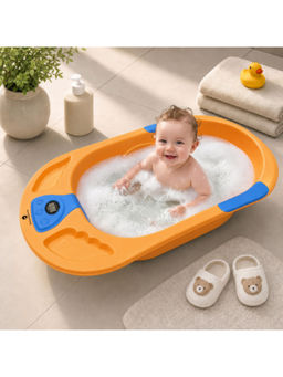 StarAndDaisy - Unisex Orange Solid/Plain Bath Tub
