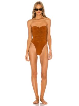 Norma Kamali - Slinky Marissa One Piece Tan
