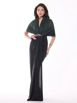 S&N by Shantnu Nikhil - Emerald Printed Dress