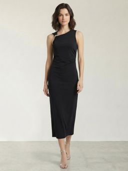 Globus - Black Polyester Solid Dress