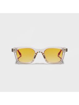 SAM AND MARSHALL - Dzongu UV Protected Acetate Square Yellow Sunglasses