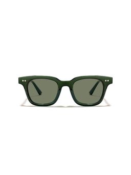 SAM AND MARSHALL - Vigour UV Protected Ploycarbonate Square Green Sunglasses