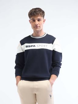 U.S. POLO ASSN. - Men Blue Crew Neck Sweatshirt