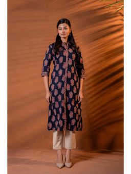 Juniper - Zariya Navy Heritage Buta Kurta