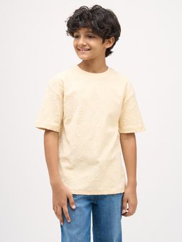 Jack & Jones Junior - Boys Textured Oversized T-shirt