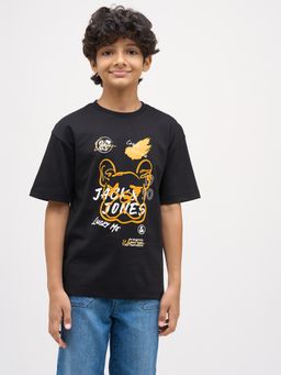 Jack & Jones Junior - Boys Printed Cotton T-shirt