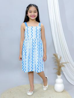Ka-mee - Girls Cotton Printed Midi Dress