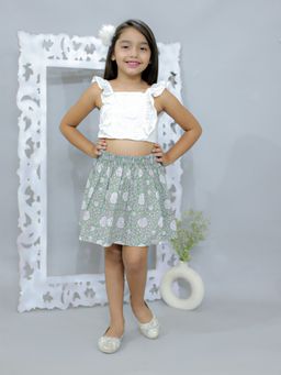 Ka-mee - Girls Cotton Printed Skirt