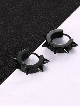 Yellow Chimes - Spiked Hoops 316L Stainless Steel Earrings