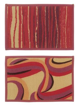 BIANCA - Highly Durable Anti Slip Multi-Color Printed Door Mat-2 Piece Set