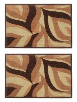 BIANCA - Highly Durable Anti Slip Multi-Color Printed Door Mat-2 Piece Set