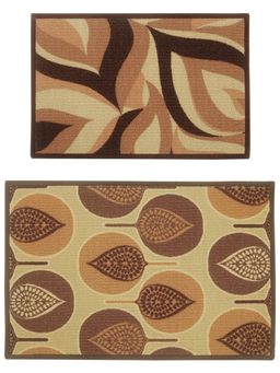 BIANCA - Highly Durable Anti Slip Multi-Color Printed Door Mat-2 Piece Set