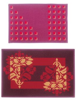 BIANCA - Highly Durable Anti Slip Multi-Color Printed Door Mat-2 Piece Set