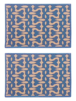 BIANCA - Highly Durable Anti Slip Multi-Color Printed Door Mat-2 Piece Set
