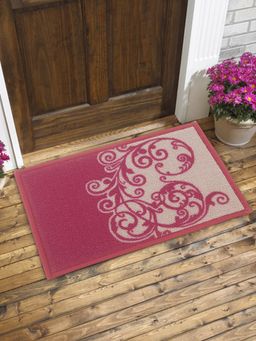 BIANCA - Highly Durable Anti Slip Purple Printed Door Mat