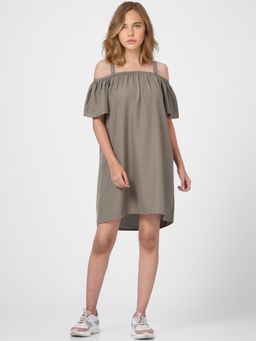 ONLY - Women Solid Grey Dress