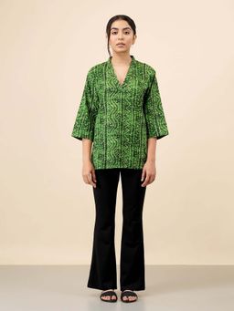 Celery - Grove Green Printed Tunic