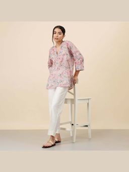 Celery - Spring Blossom Multicolour Floral Tunic