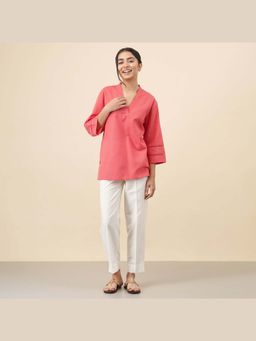 Celery - Coral Pink Solid Tunic