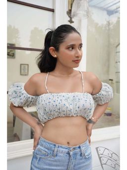 Heaven & Above - Jasmine White Crop Top