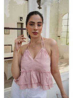 Heaven & Above - Dandelion Pink Crop Top