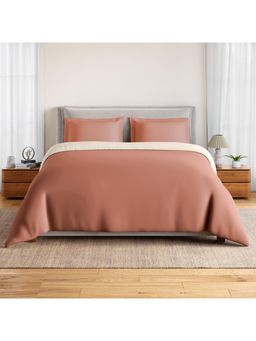 SPACES - Everyday Essentials 100% Cotton 170 Tc Plain Double Quilt Blanket Mocha Mousse - Pink