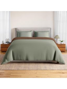 SPACES - Lume Microfiber 100 Gsm Floral Winter Double Quilt Bruschetta - Grey