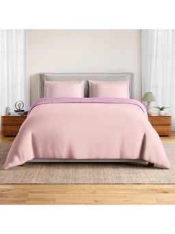 SPACES - Everyday Essentials 100% Cotton 170 Tc Plain Double Quilt Blanket Pink Dogwood - Pink