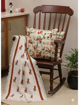 Crown of Poppies - Desert Palm Oasis Cushion Cover Set - Multi-Color (16 X 16 Inches) (Pack of 3)