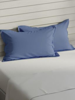 Nautica - Premium Cotton Pillow Covers - Navy Blue - Navy Blue (Pack of 2)