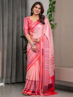 ALMAARI FASHION - Women Printed Saree with Unstitched Blouse
