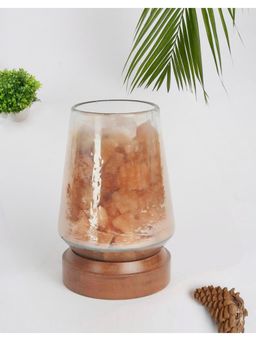 Fabindia - Yellow Glass Dyuti Table Lamp Without Shade