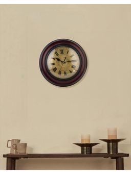 Fabindia - Brown Wooden Samaya Wall Clock