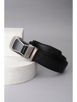 Allen Solly - Men Black Textured Formal Belt