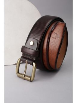 Allen Solly - Men Brown Textured Casual Belt