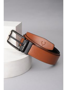 Allen Solly - Men Brown Textured Formal Reversible Belt