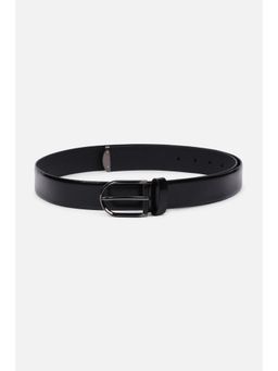 Peter England - Men Black Solid Genuine Leather Belt
