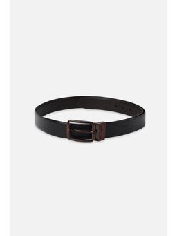 Van Heusen - Men Black Textured Formal Reversible Belt