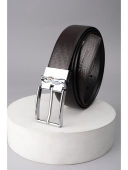 Van Heusen - Men Brown Textured Casual Reversible Belt